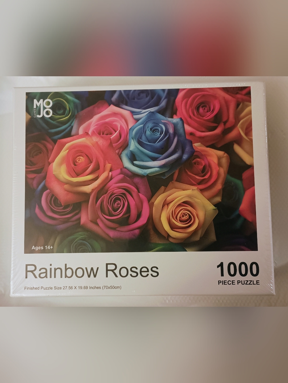 Rainbow Roses 1000 Piece Puzzle- Vibrant Multi-Color Floral